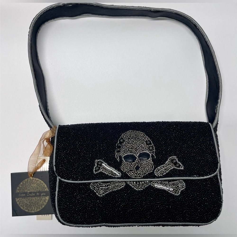 Skull Halloween Beaded Bag NWT TikTok Instagram Viral Made in India
